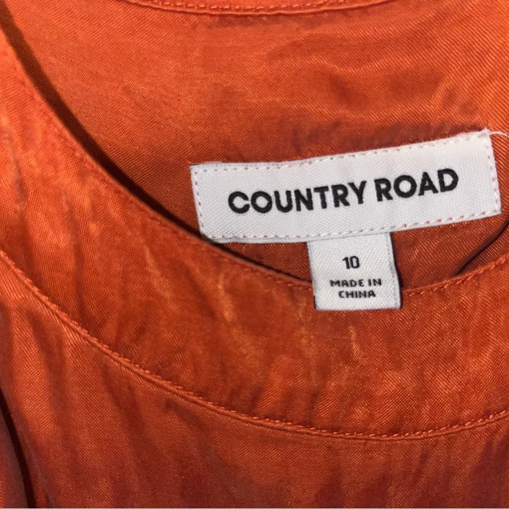 Country Road Rust Orange Maxi Dress Size 10 - Picture 4 of 5